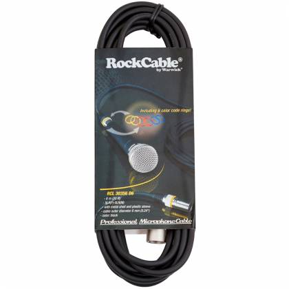 RockCable RCL 30356 D6 Color Coded 6 m / 19.7 ft Microphone Cable - XLR