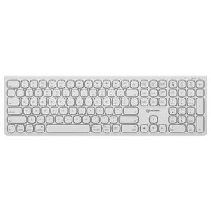 Alogic Keyboard Wireless MacOS USB-C Rechargeable Echelon MAC Shortcut Keys Full Number Pad – White