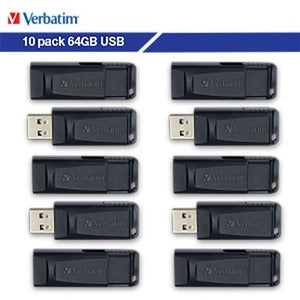 Verbatim Store 'n' Go 64GB USB Flash Drive (10 Pack)