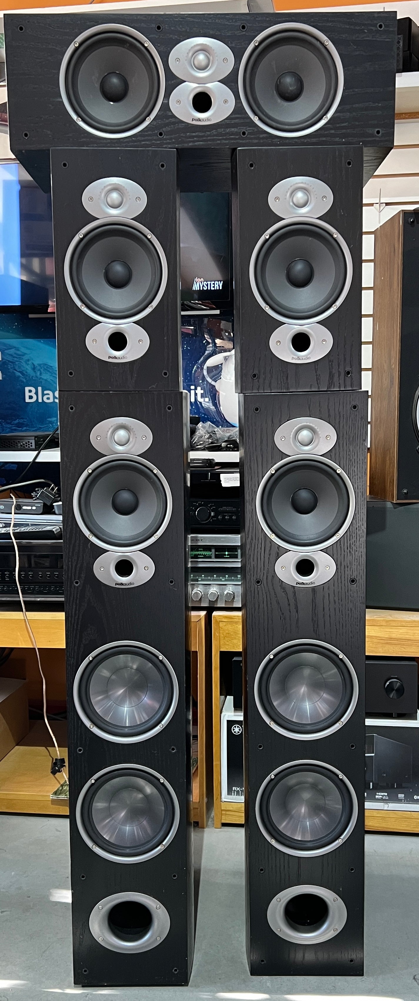 used Polk RTi-A7, RTi-A3, CSi-A6 Surround Speaker Set