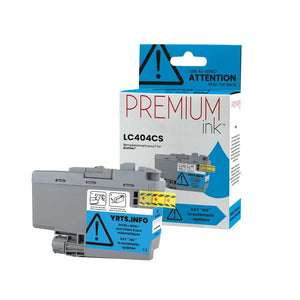 Brother LC404CS Compatible Premium Ink Dye Cyan 750 copies