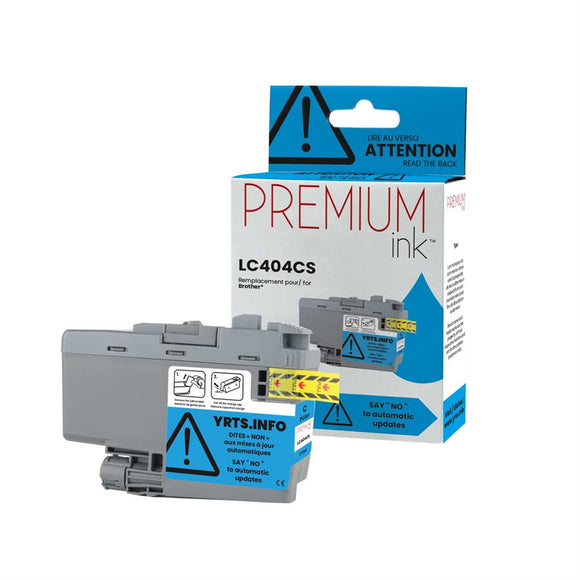 Brother LC404CS Compatible Premium Ink Dye Cyan 750 copies