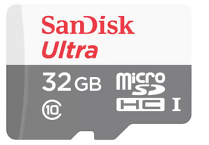 SanDisk Ultra MicroSD Memory Card 32GB Class 10 with SD Adapter microSDHC/microSDXC UHS-I card