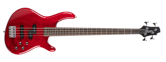 Cort Action Bass Plus Electric Bass Trans Red