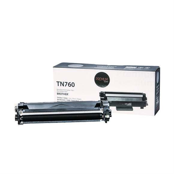 Premium Tone replacement for Brother TN760 Toner 3K