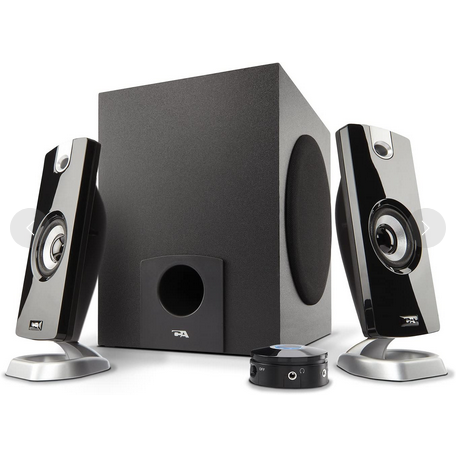 Cyber Acoustics CA-3090 3-Piece Amplified Computer Speaker System 18W