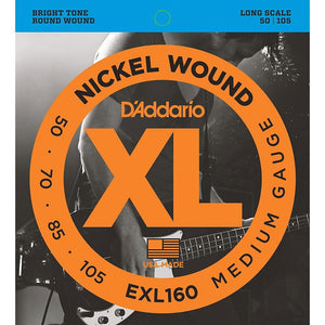 D'addario - Medium Xl Electric Bass Guitar Strings - Perth PC